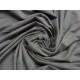 Semišový žerzej elastický s třášněmi - warm grey