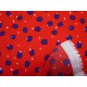 Šatovka letní - červená s modrým puntíkem